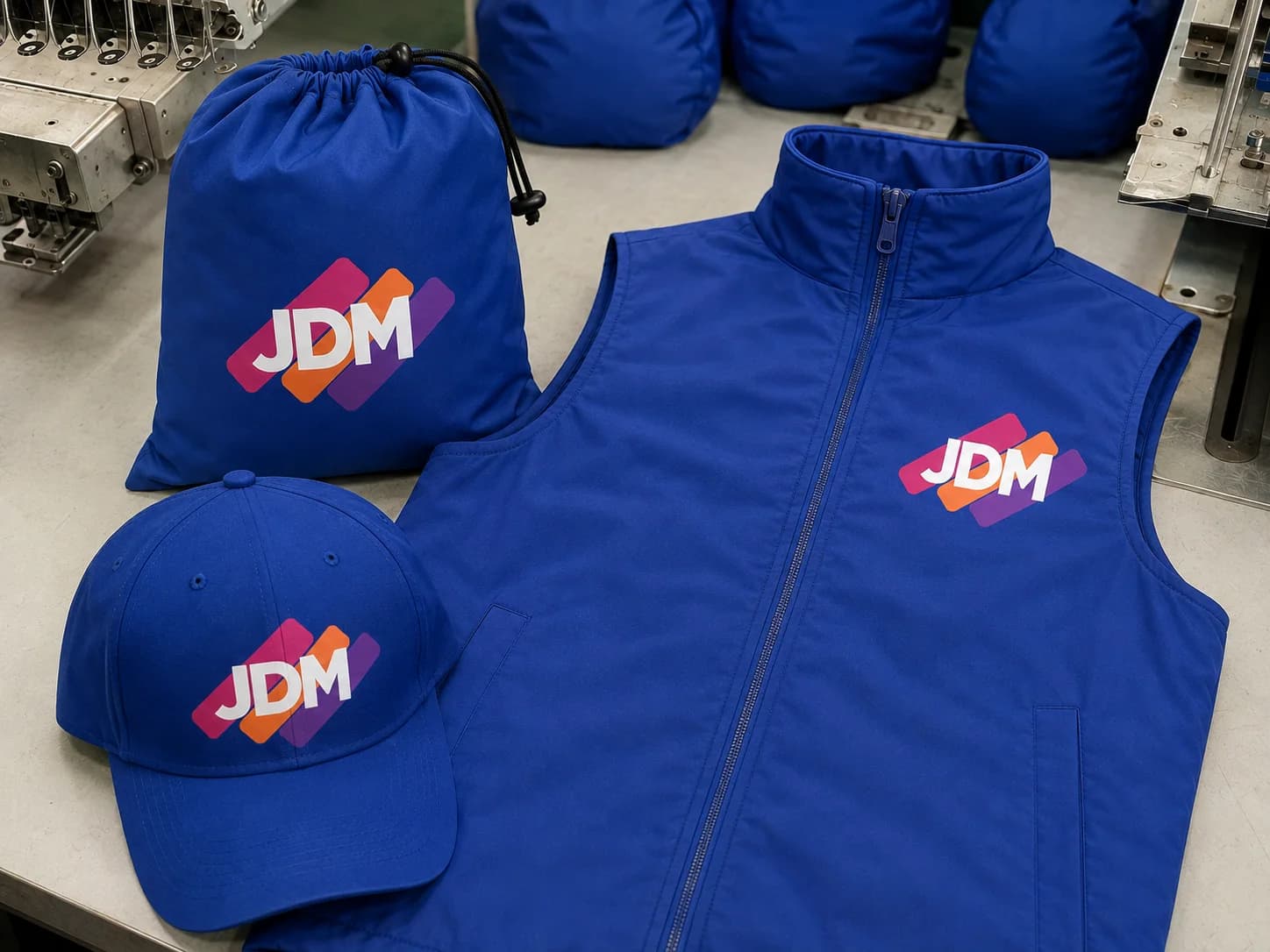 Prendas y accesorios personalizados con la marca JDM